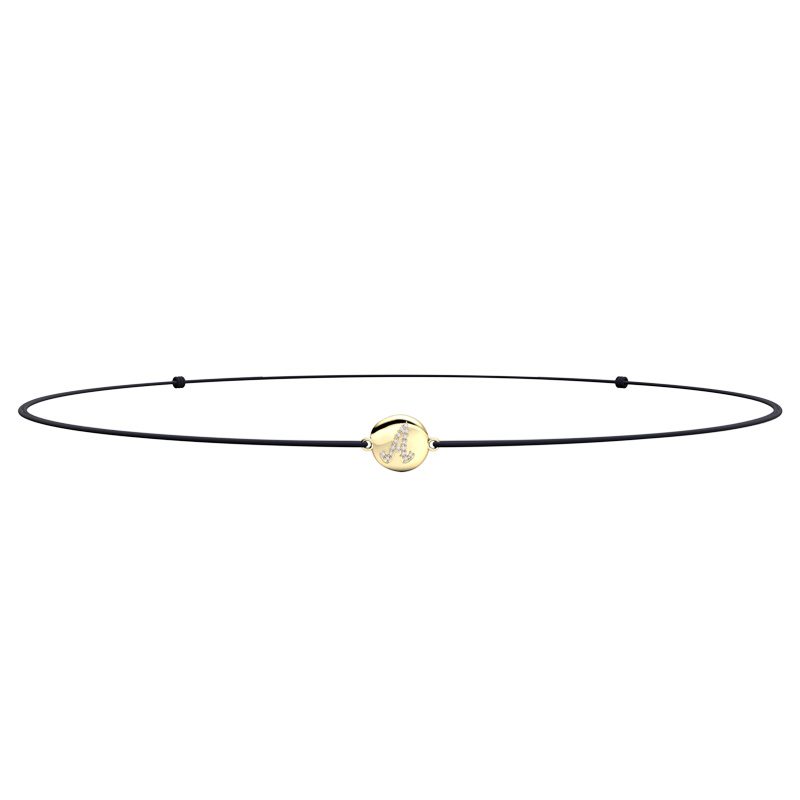 Collier choker cordon médaille pulse bijou personnalisé